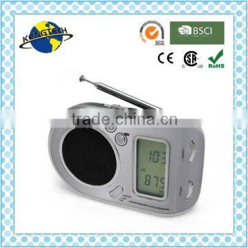 Portable AM/FM/SW1-7 9 Band LCD Alarm Clock Radio photo-3