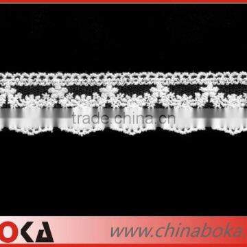 Hot Sale Embroidery Water Soluble Cotton Lace Trim