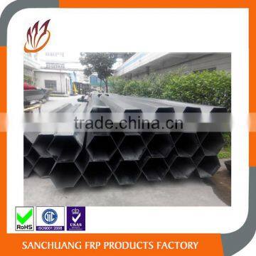 Big Size Pultrusion FRP Hexagon Pipe Sweep-up Pipe Industry Suction Pipe