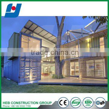 Light guide steel framing structure container huose