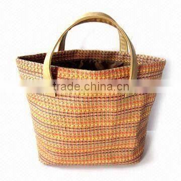 Stripe Canvas Beach Tote Shopping Bag Beach Bag With Mat