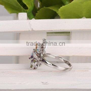 Stock Classical 925 Sterling Silver Promotional Ring With Mix Natural Stone photo-3