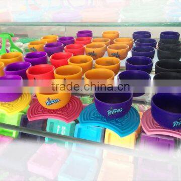 2015 Promotional silicone drinking cup, silicone teacup and saucer