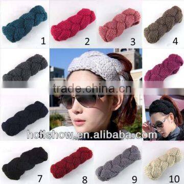 Wholesale Fashion Trendy Plain Acrylic Knitted Headband for Women