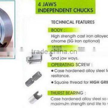 4 Jaw Independent Lathe Chuck