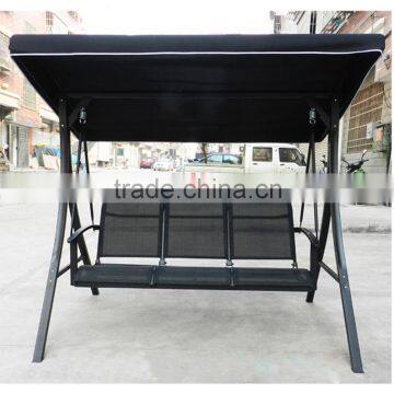 Luxury Leisure Wrought Iron Indoor Swing Chair With Stand 3 Seat Chair Swing photo-3