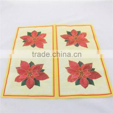 Fancy Customized Flower Tissue Paper Napkins for Home Decors