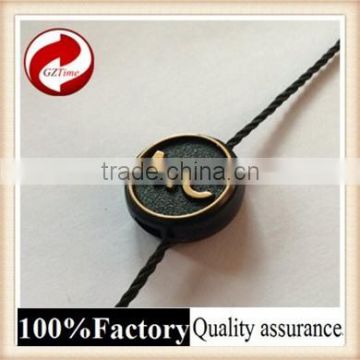 Fashional good quality plastic seal tag with logo string price tag clip