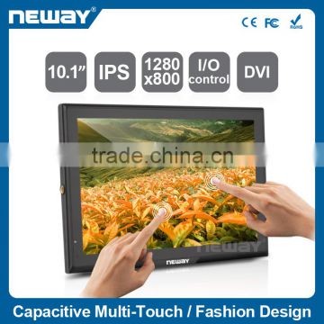 10.1" High contrast POS Capacitive touch LCD screen with VGA input