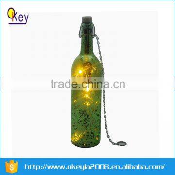 Holiday decor hang LED Glass Bottle Light