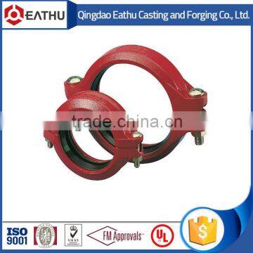 FM/UL ductile iron grooved flexible coupling