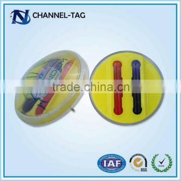 2015 Channel Hot Sale Round Transparent Shell Ink Pin for RF / AM Hard Tag