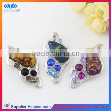 Newest fashion design rhinestone lady hat shape brooch pins