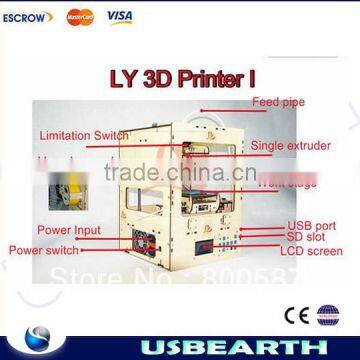 High quality !!! LY 3D Printer I, 3d printer for sale,Replicator ABS extrusion machine, 3D CNC machine