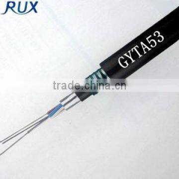 2-288 core single mode standing optic cable GYTA53 per meter price