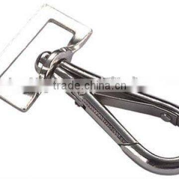 Nickle Plated Smplex Hook With Swivel Square Eye Bolt Snap Hook With Nose Ring photo-2