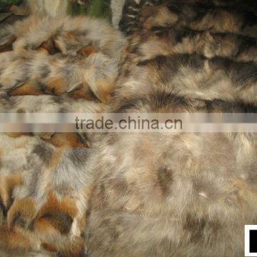 Factory wholesale 100% Genuine Scrap Fox Fur Plates for home decoration