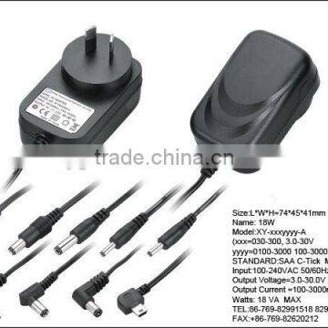SAA/C-Tick switching adapter 12v