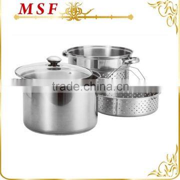 MSF-L3918 American 24cm or 20cm stainless steel steamer pots 4pcs food steamer set