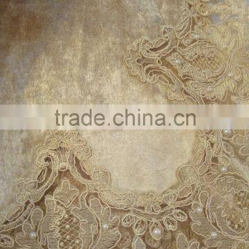 velvet beaded tablecloth