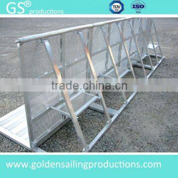 Professional manufacturer aluminium crowd barrier for events