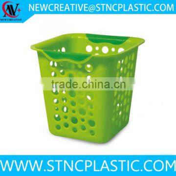 bathroom square waste basket plastic