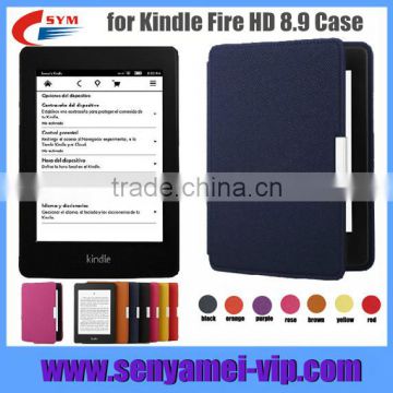 in stock PU leather Cover For Kindle Fire HD 8.9 case