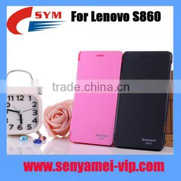 Hot sale Flip Leather Case for Lenovo S860 Case Cover, For lenovo s860 fiip cover case