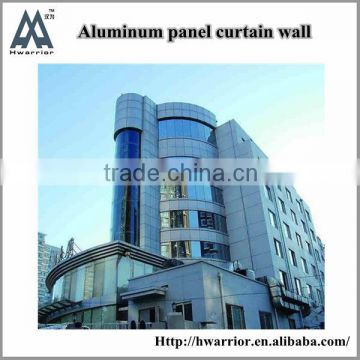 Silver color aluminium panel curtain walls