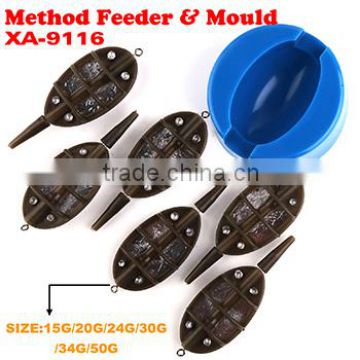 High quality different size carp fishing method feeder & mould