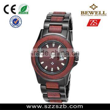 OEM/ODM Wooden and Stainless Steel Watch Small Order Quantity Watch