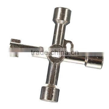 4 Way Cross Key Wrench Spanner for Electric Gas Cupboard Meter Box Radiator AR-102