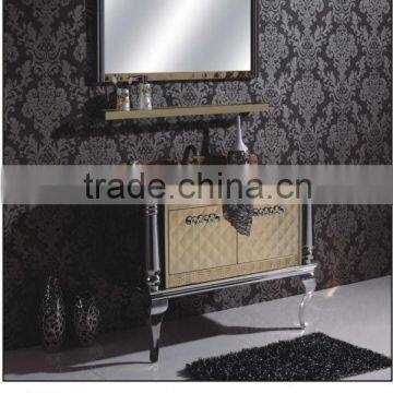 floor hang stainless steel vanity/stainless steel bathroom vanity/stainless steel frame bathroom vanities