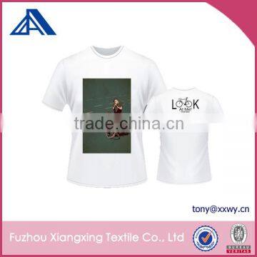 Promotional Custom Polyester White Club Blank Tshirts to Print