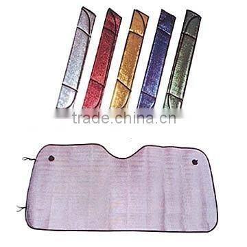 colorful printed aluminum bubble car sunshade in the front or behide window
