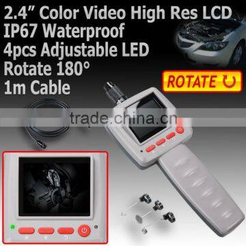 2.4" LCD Video Borescope Endoscope Snake Pipe Cable Inspection Camera photo-2