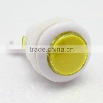 34mm yellow plastic arcade game machine push button switch electric pushbutton switch Momentary