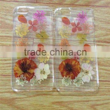 fashion pressed flower mobile phone cases for Iphone 6 covers