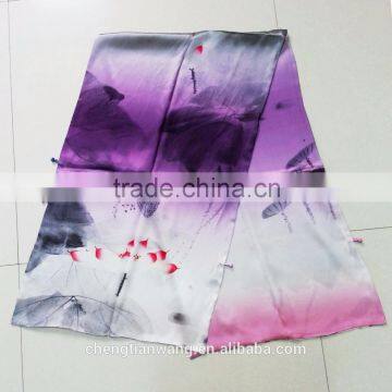 Scarfs Pashmina With Digital Printing on Double Layer Silk