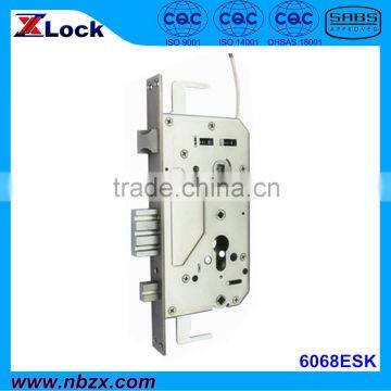 60mm Backset & 68mm CC Distance, Security Door Fingerprint/IC Card/Coded Lock Electronic Lock Body 6068ESK, photo-2