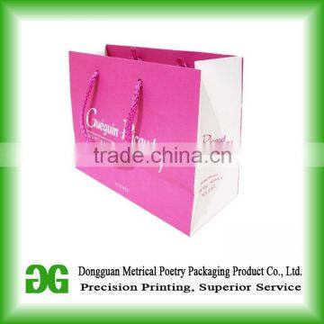 Fashionable Stripe Paper Shopping Bag Wholesale in China