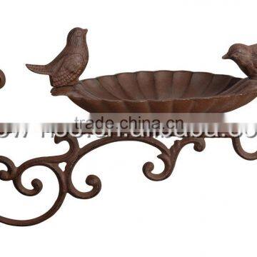 Cast Iron Bird Feeder Bird Bath with Wall Bracket