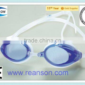 Fashionable Swimming Goggles PC Lens with Replaceable Nose-bridge