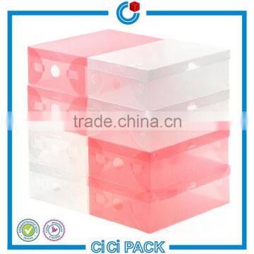 Fashion transparent clear pvc shoe box for sale                        
                                                                                Supplier's Choice