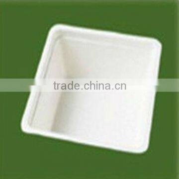 100% Sugarcane Bagasse Biodegradable Square bucket
