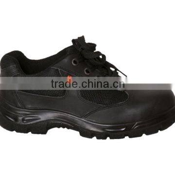 High quality low cut safety shoes with steel toe, classic, black, MTW-616