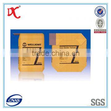 Custom printed cement price dunnage air valve brown paper bag