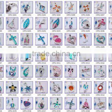 Opal Jewelry Factory Custom Wholesale 925 Sterling Silver Pure Synethic Opal Star Of David Shape Pendant Star Of David Pendant photo-3