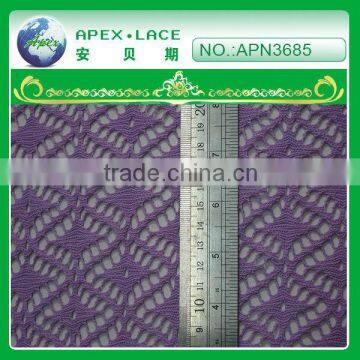 100% Polyester Laced Fabric for Girls Flower Lace Dress-APN3685 photo-1