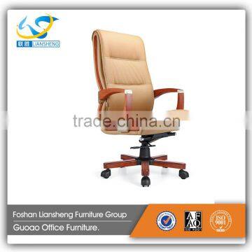 Economic Detachable Headrest for Recliner Wooden Armrest Base Office Chair GAC075A